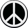 Peace Sign (Black & White) - Patch