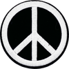 Peace Sign (Black & White) - Patch