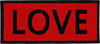 Large Red Love- Patch
