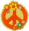 Peach Sign Chenille - Patch