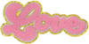 Chenille Love - Patch