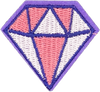 Purple & Pink Diamond - Patch