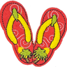 Red Flip Flops - Patch