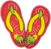 Red Flip Flops - Patch