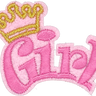 Girl with Crown - Patch