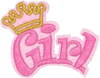 Girl with Crown - Patch