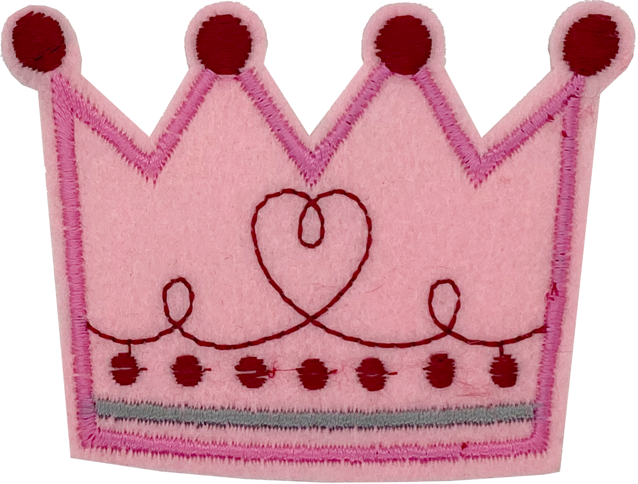 Large Pink Crown - Patch