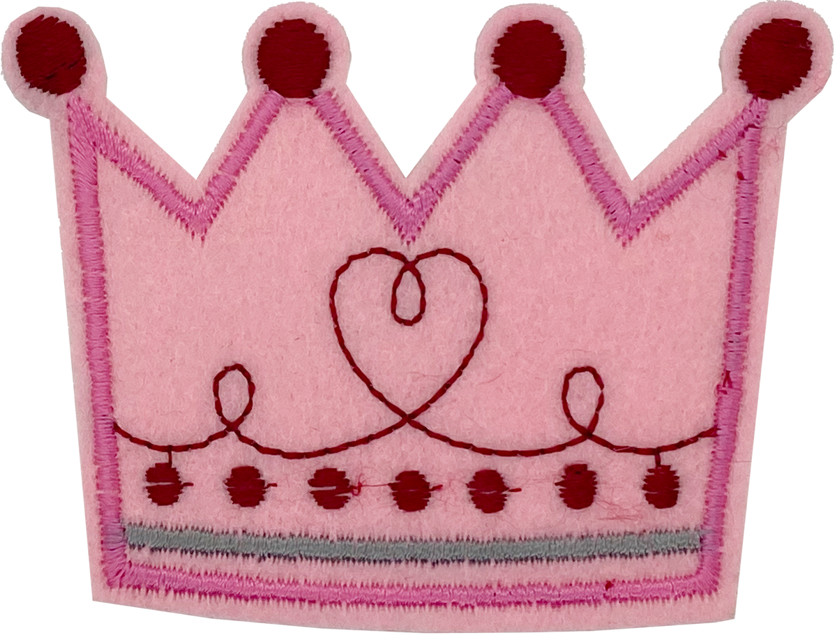 Large Pink Crown - Patch