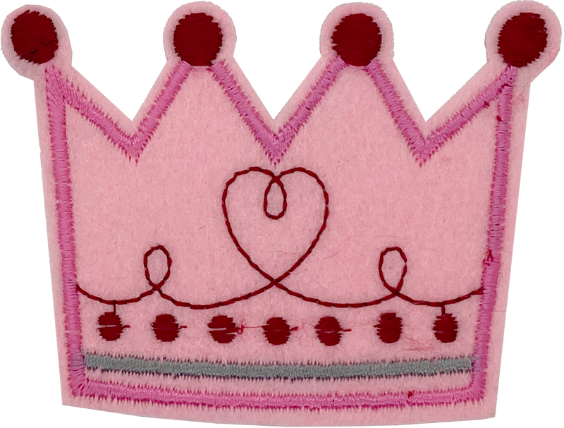 Large Pink Crown - Patch