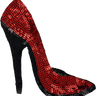 Red Sequin Heel - Patch