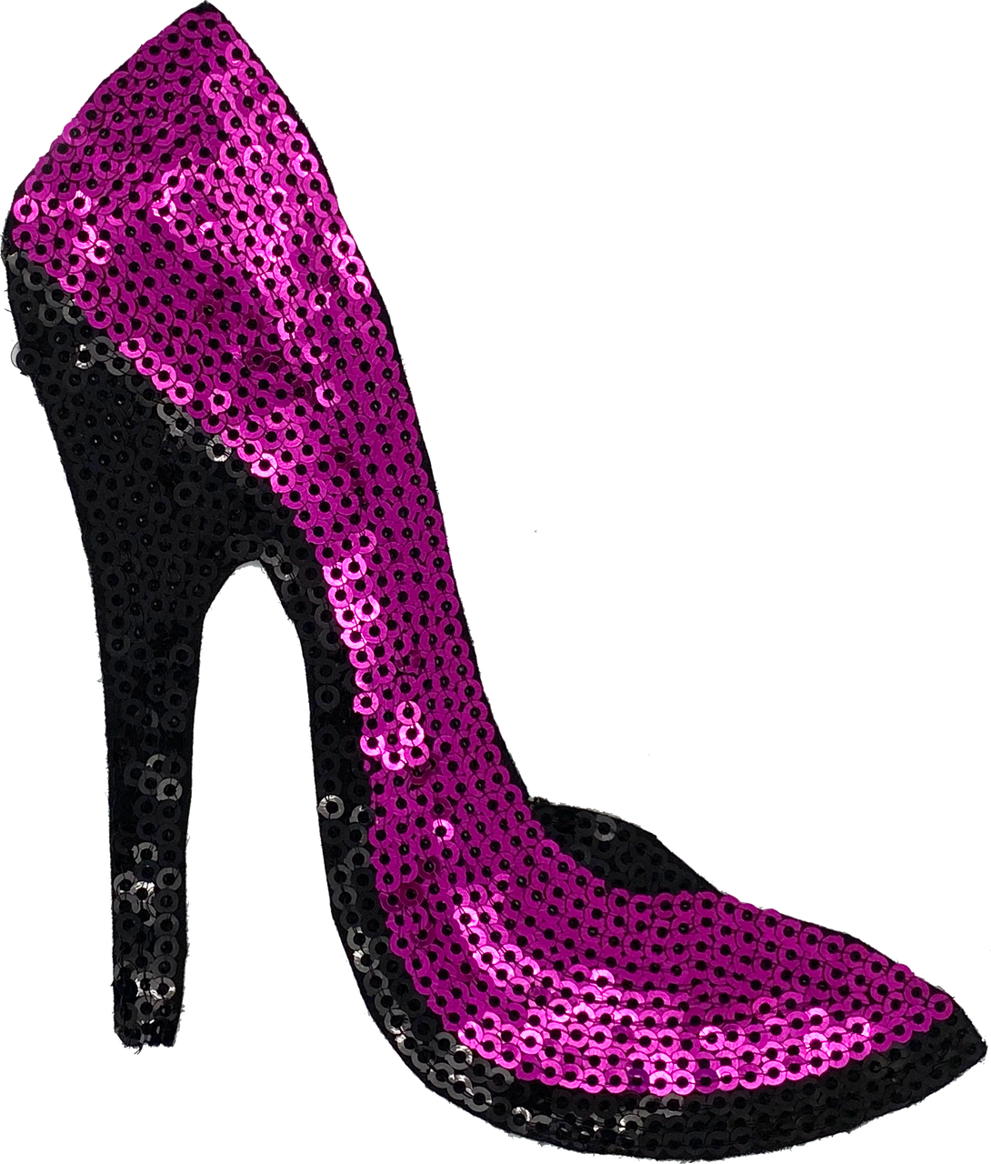 Fuchsia Sequin Heel - Patch