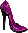 Fuchsia Sequin Heel - Patch