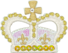 Crown - Gold & Iridescent - Patch