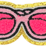 Pink Chenille Glasses - Patch
