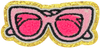 Pink Chenille Glasses - Patch