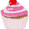 Cupcake 8 (Pink with Cherry) - Patch