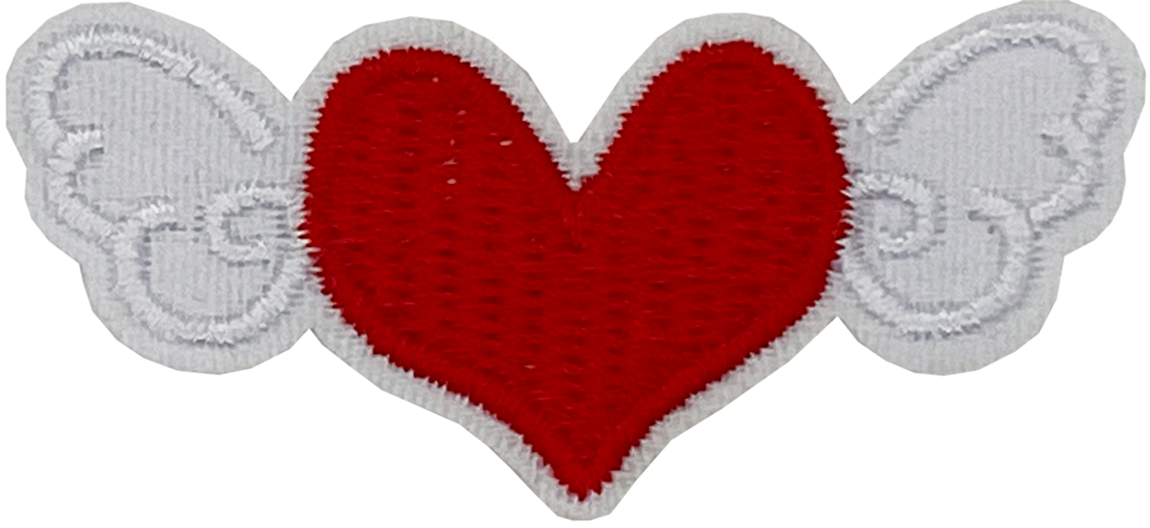 Heart with Wings 3 (Red) - Patch