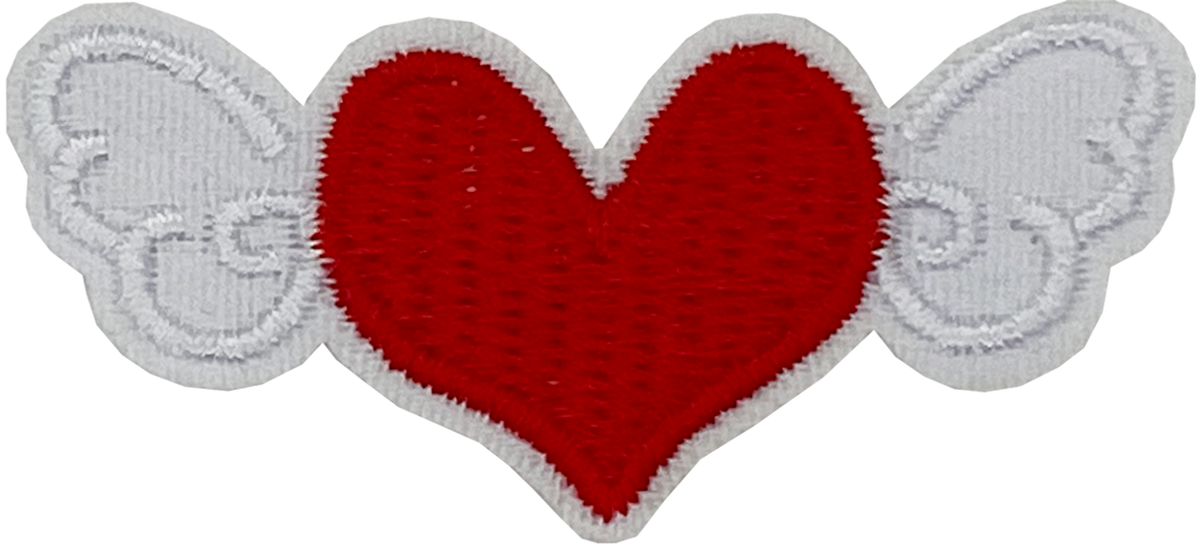 Heart with Wings 3 (Red) - Patch