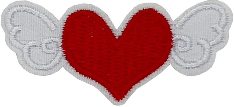 Heart with Wings 3 (Red) - Patch
