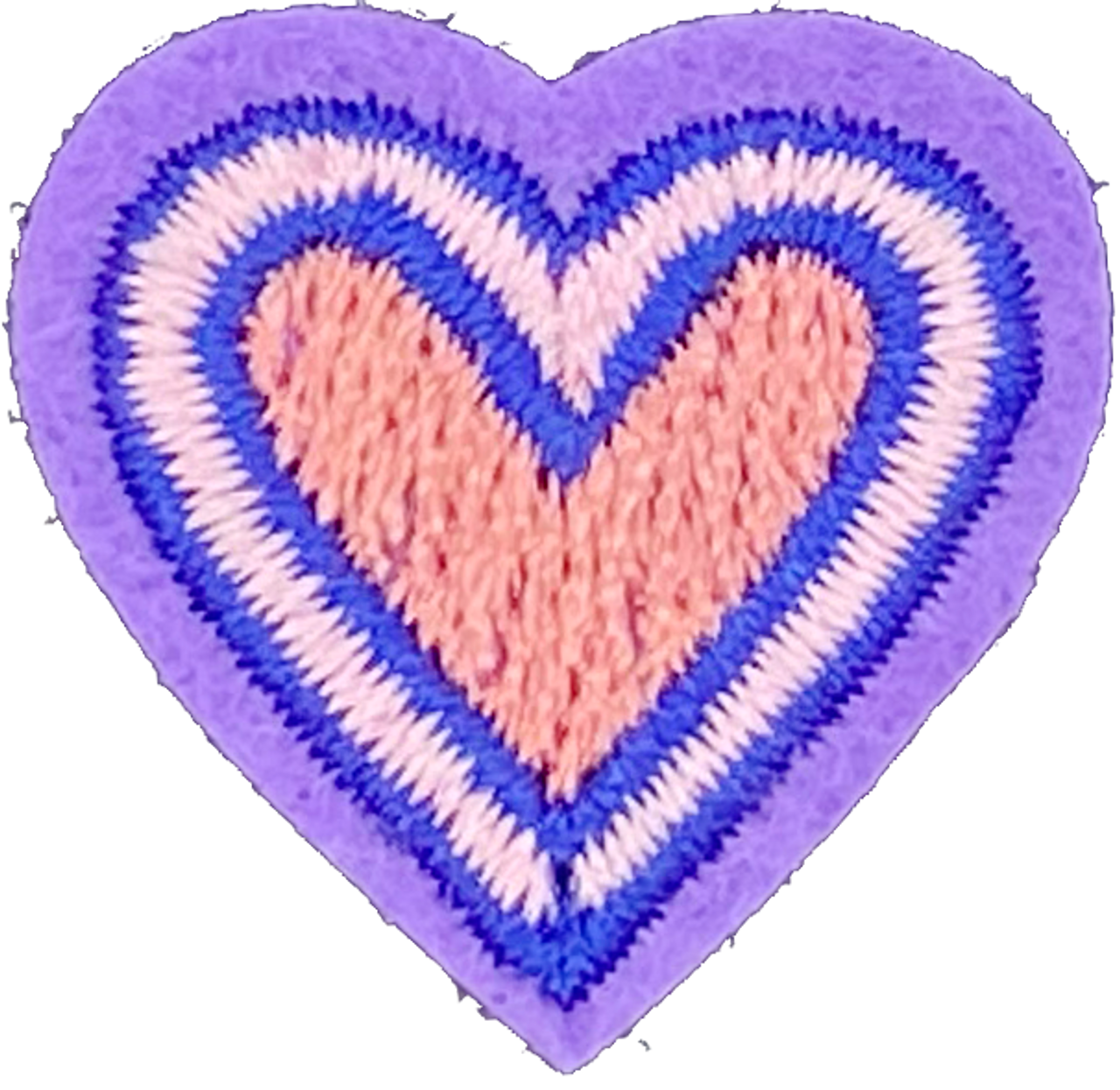 Purple & Pink Heart - Patch