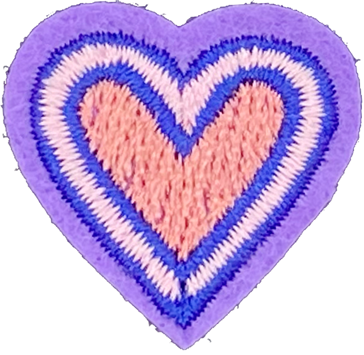 Purple & Pink Heart - Patch