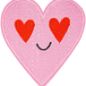 Pink Smiley Face Heart - Patch