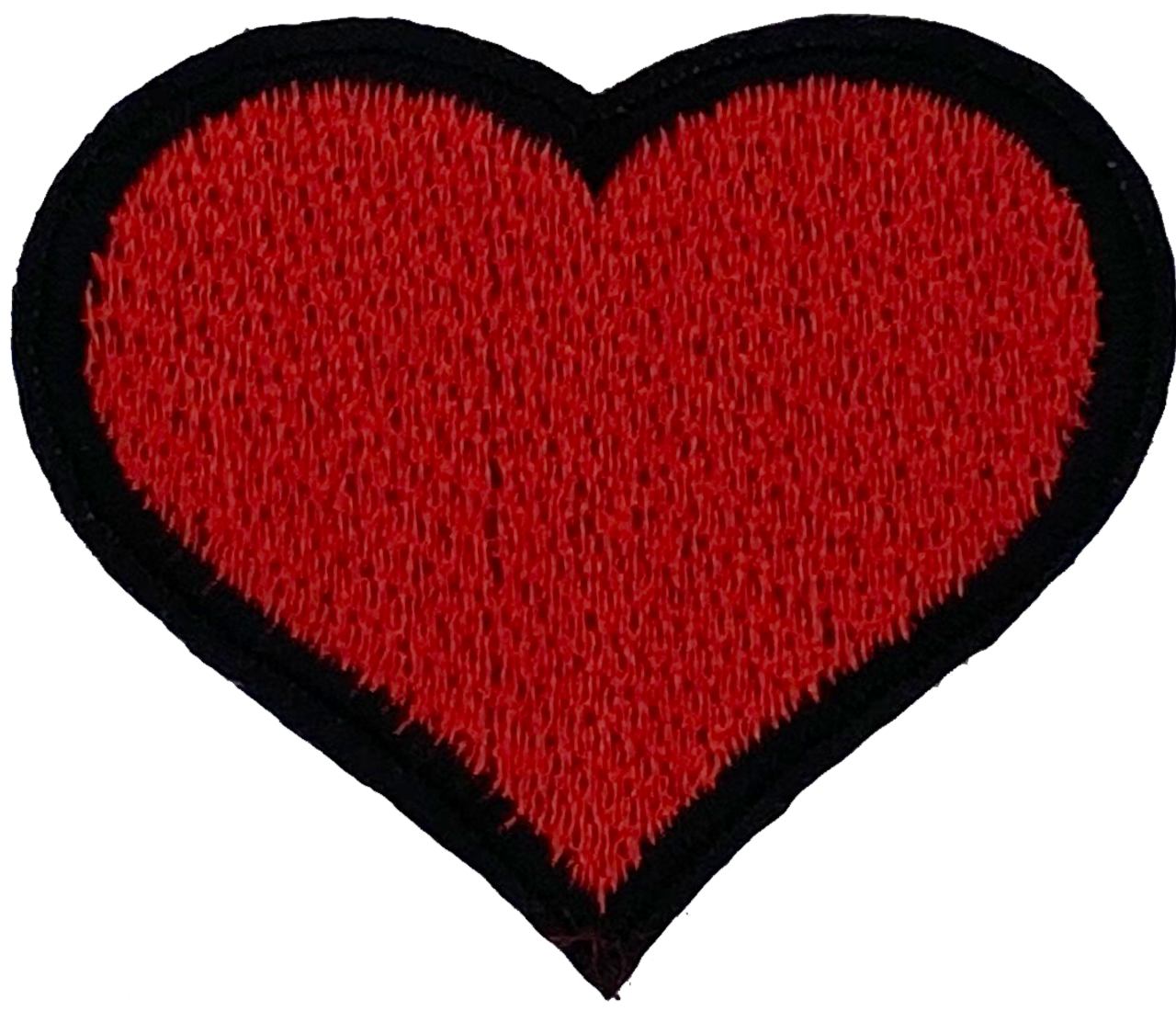 Red with Black Heart - Patch