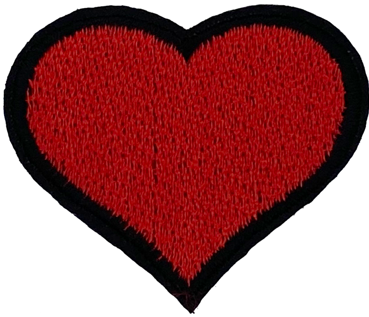 Red with Black Heart - Patch