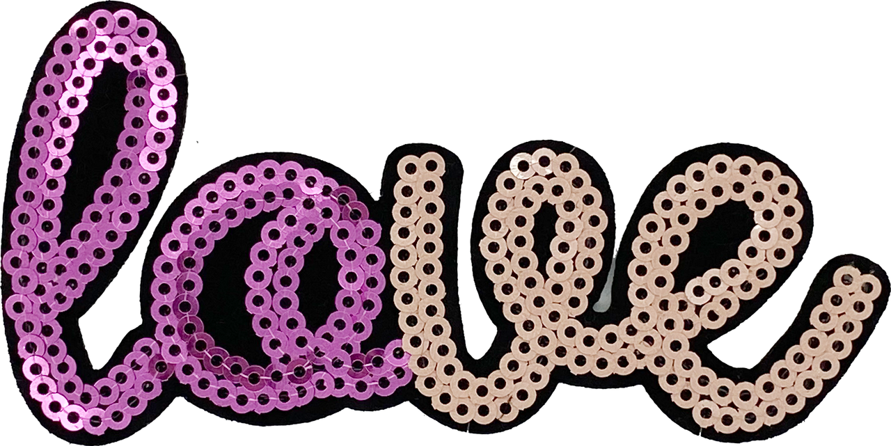 Purple Sequin Love - Patch