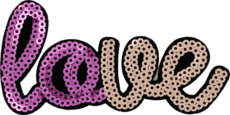 Purple Sequin Love - Patch