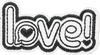 Love Black and White - Patch