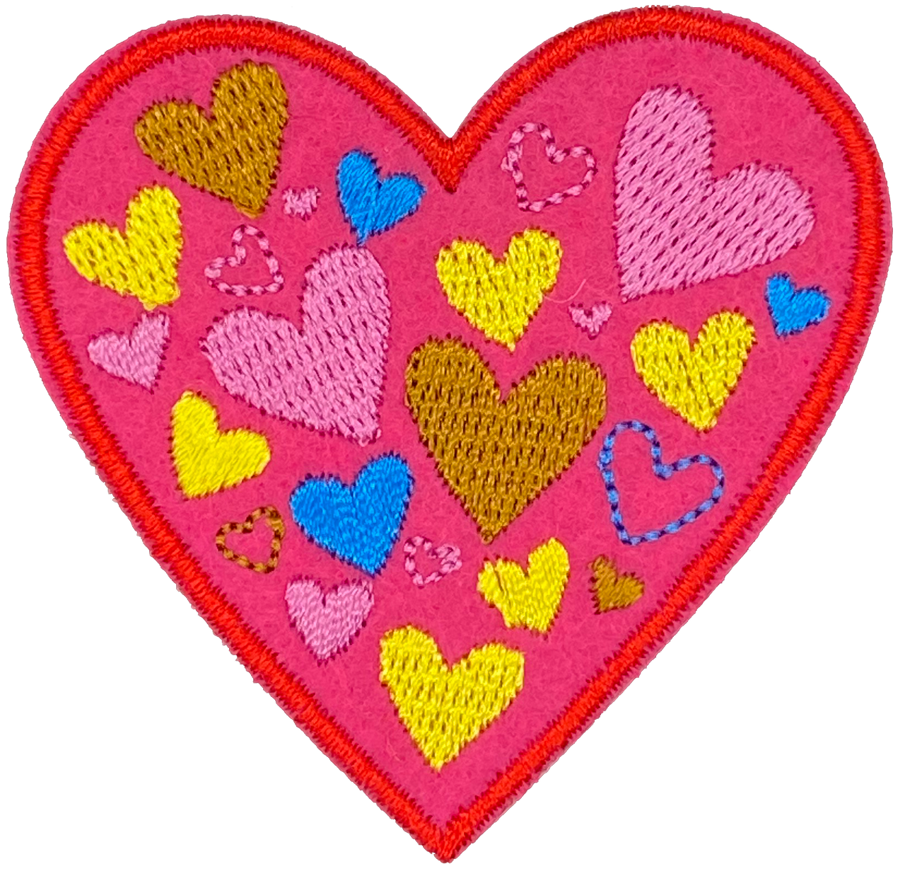 Multicolor Hearts in Heart - Patch
