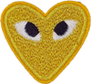 Heart with Eyes (Gold) - Patch