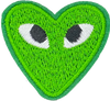 Heart with Eyes (Green) - Patch
