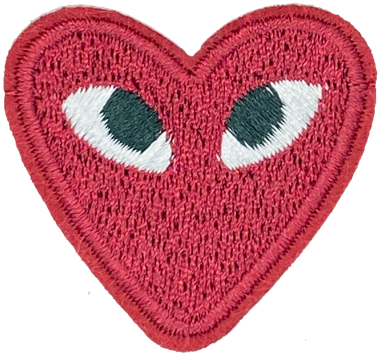 Heart with Eyes (Maroon) - Patch