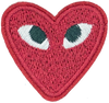 Heart with Eyes (Maroon) - Patch