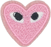 Heart with Eyes (Black) - Patch