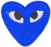 Heart with Eyes (Royal Blue) - Patch
