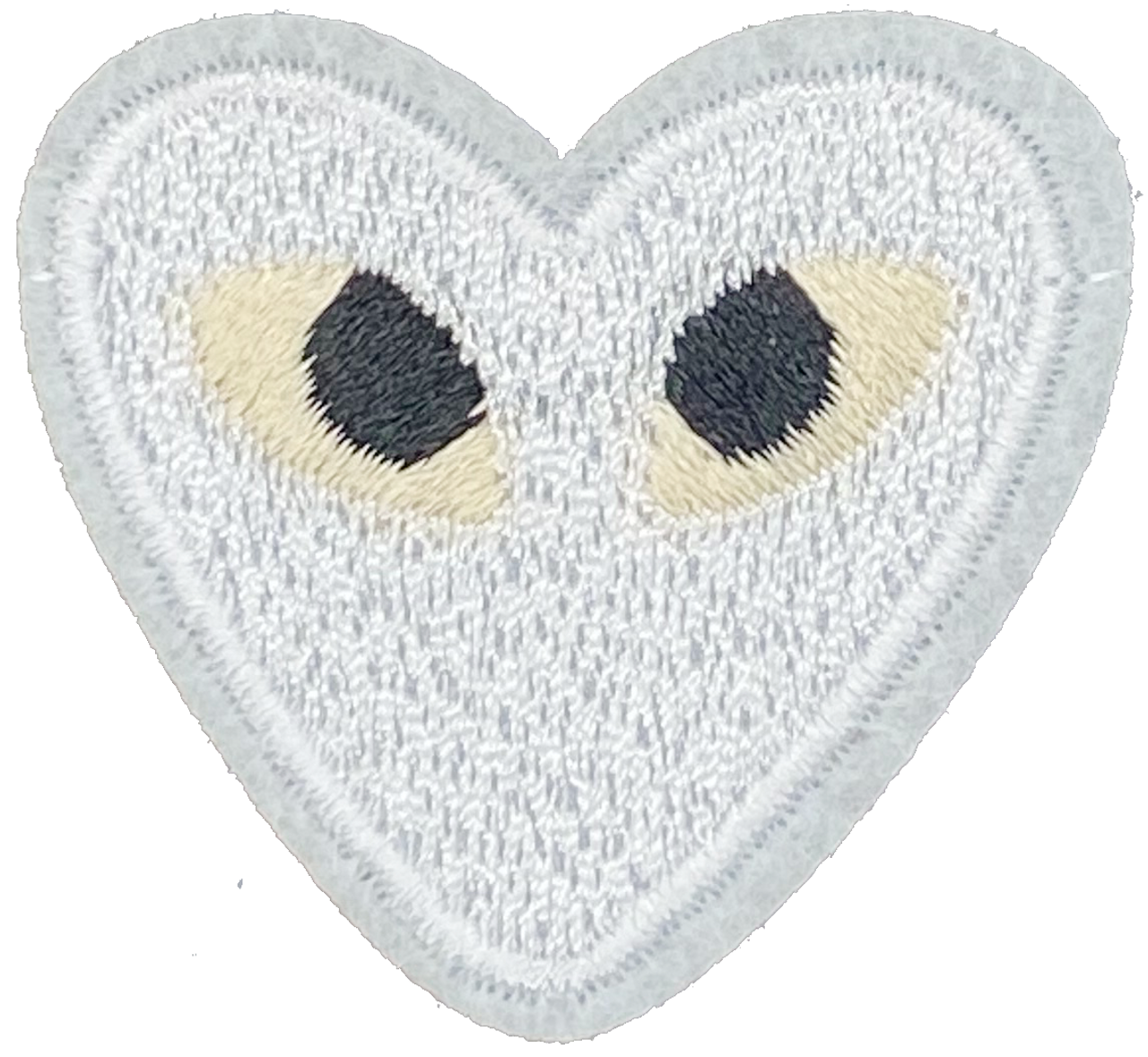 Heart with Eyes (White) - Patch