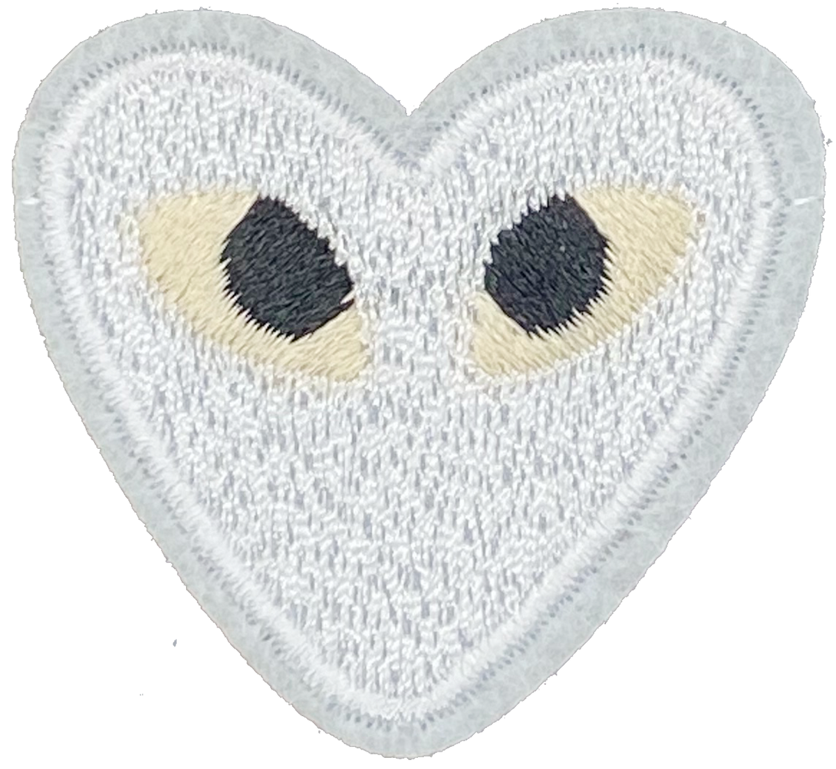 Heart with Eyes (White) - Patch