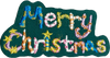 Merry Christmas Green Patch