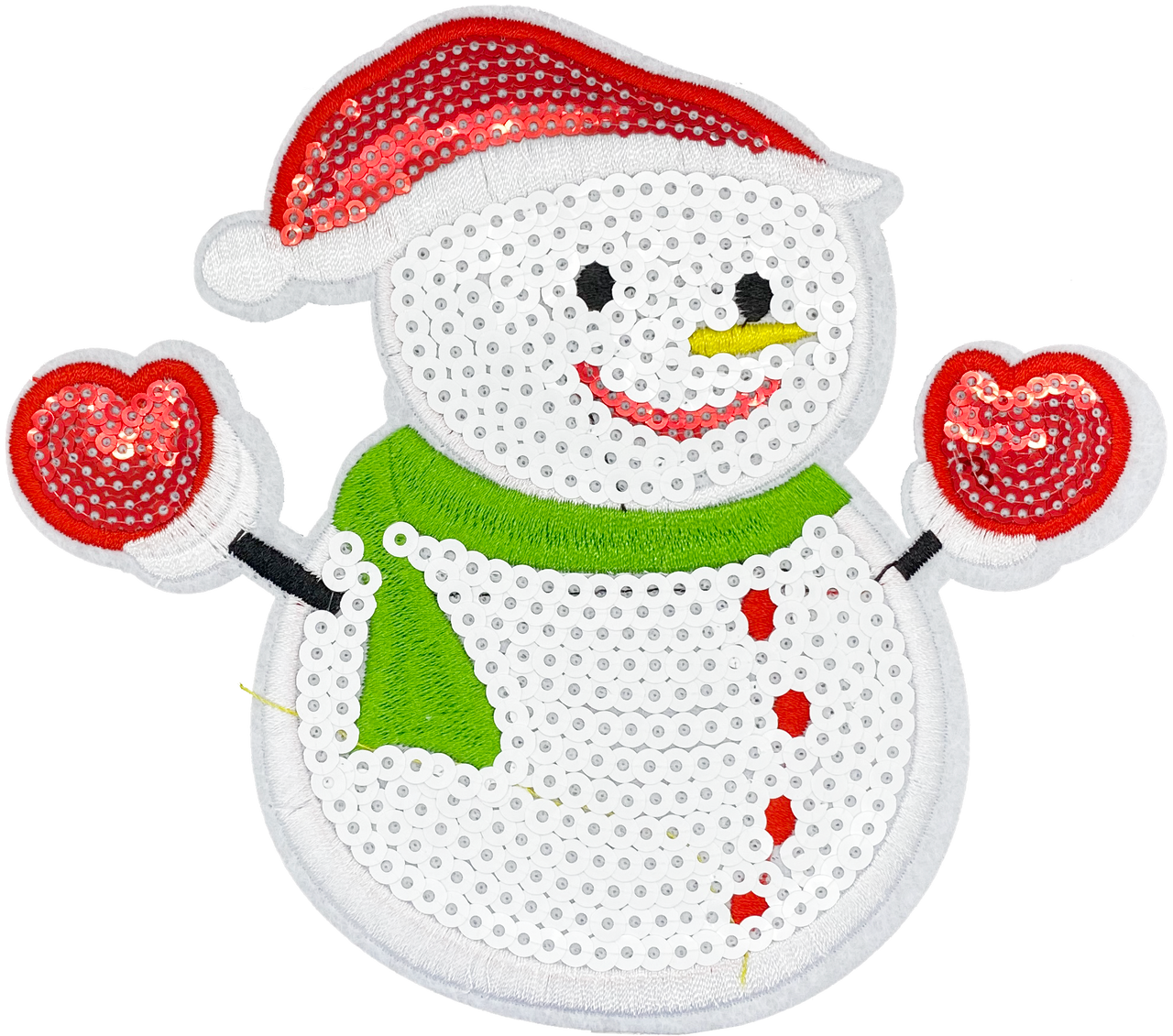Sequin Snowman (L) - Patch