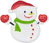 Sequin Snowman (L) - Patch