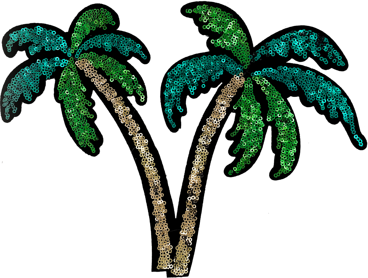 Large Sequin Palm Trees - Patch