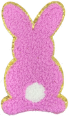 Chenille Bunny Pink Large - Patch
