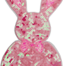 Large Pink Sequin Bunny - Patch