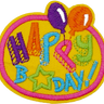 Happy Birthday 1 (Yellow) - Patch