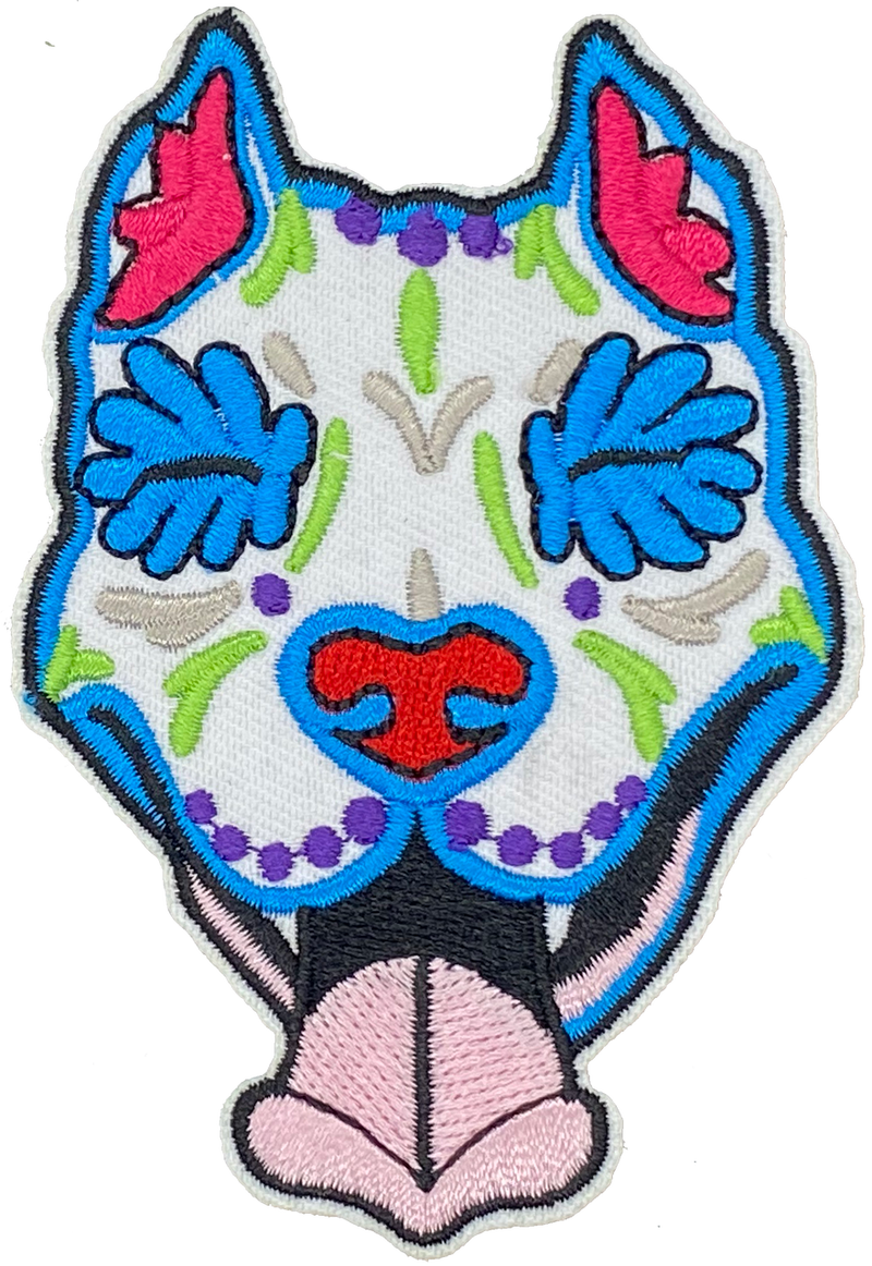 Pit Bull Sugar Skull - Patch
