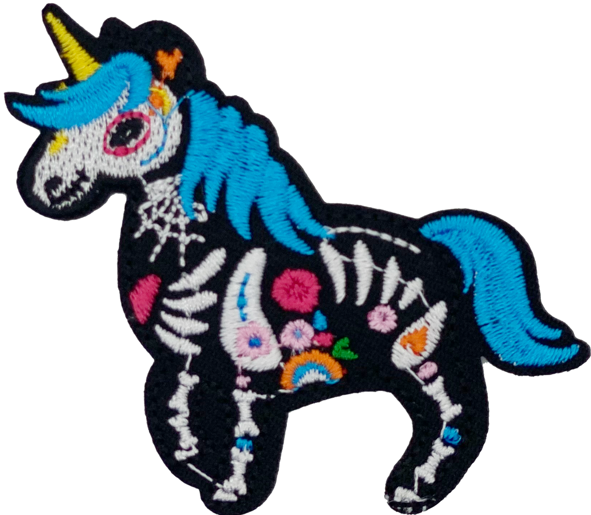 Unicorn Sugar Skull - Patch