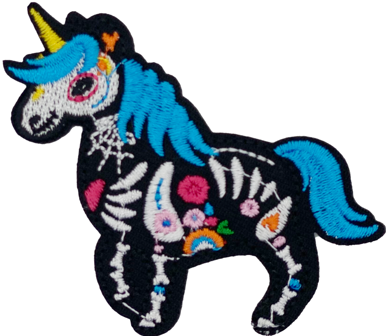 Unicorn Sugar Skull - Patch